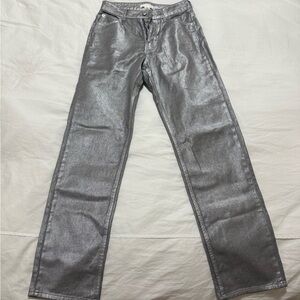 H&M Silver Straight Leg Jeans